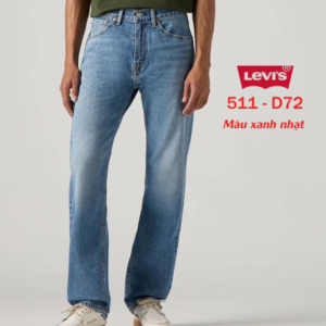 Home quần jean nam levis 511 511 d72 – xanh nhạt – slim fit – big size