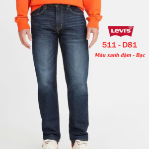 Home quần jean nam levis 511 511 d81 – xanh đậm bạc – slim fit – big size