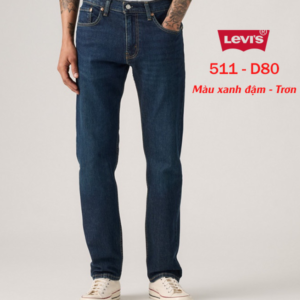 Home quần jean nam levis 511 511 d80 – xanh đậm – slim fit – big size